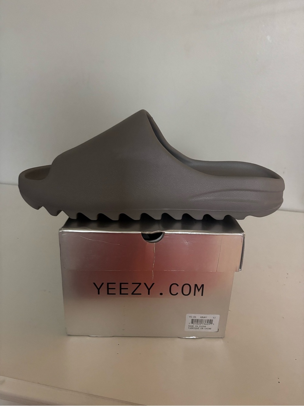 Yeezy Slide —  YS-01 Gray Men’s Slip-On Sandal